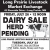 Dairy Sale Herd Pending