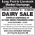 Dairy Sale