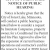 Notice of Public Hearing