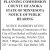 Notice of Public Hearing