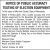 Notice of Public Accuracy Testing of Election Equipment