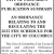 Ordinance Publication Summary