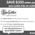 Save $350