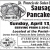 Sausage and Pancake Supper