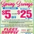 Spring Savings $5 OFF Purchase of $25 or More