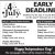 4th of July Early Deadlines