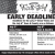 Early Deadlines