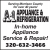 In-Home Appliance Service & Repair!