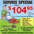 Spring Service Special Only $104,95