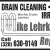 Drain Cleaning Pumps and Irrigation