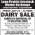 Dairy Sales Held Every Friday