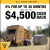 $4500 Cash Back