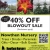 40% OFF Blowout Sale