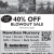 40% OFF Blowout Sale