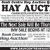 Hay Sale Begins at 12:30 P.M