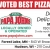 Voted Best Pizza 2 Years in a Row