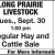 Regular Hay and Cattle Sale