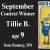 September Contest Winner Tillie B. Great Job!