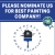Please Nominate Us for Best Painting Company