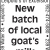 New Batch of Local Goat's Milk Soap - $8 Per Bar