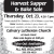 Harvest Supper & Bake Sale