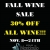 Fall Wine Sale 30% OFF