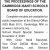 Summary Publication of the Proceeding for the Board of Education