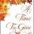 A Time to Give Thanks