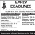 Early Deadlines