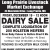 Friday, December 19 - Dairy Sale