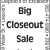 Big Closeout Sale Stars on Jan. 12
