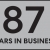 87 Years in Business
