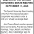 Governing Board Meeting
