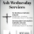 Ash Wednesday Services