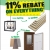 11% Rebate On Everything