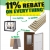 11% Rebate On Everything