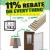 11% Rebate On Everything