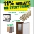 11% Rebate On Everything