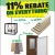11% Rebate On Everything