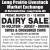 Friday, March 13 - Dairy Sale