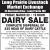 Friday, March 20 - Dairy Sale