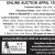 Online Auction April 1st - 15th, 2026