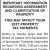 Important Information Regarding Assessment and Clarification of Property