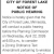 Notice of Public Hearing