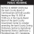 Public Hearing