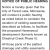 Public Hearing