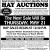 The Next Sale Will Be Thursday, May 21