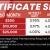 Certificate Specials