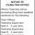 Notice of Filing for Office