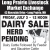 Dairy Sales Held Every Friday